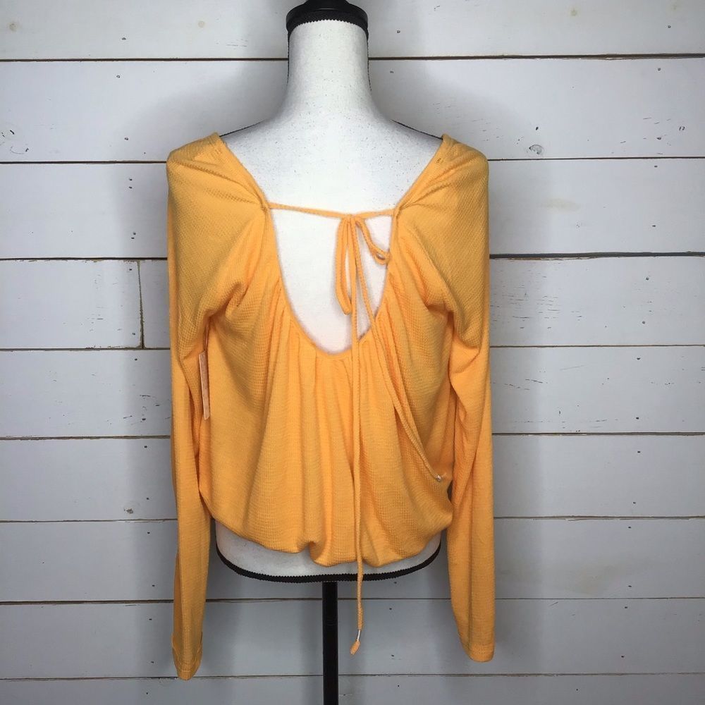 New Free People Bondi Thermal Top Malibu Orange - Picture 3 of 7